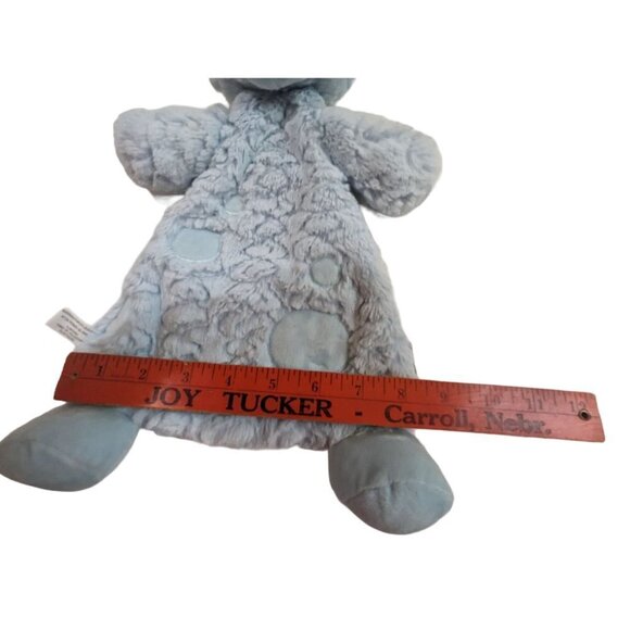 Demdaco Giraffe Plush Lovey Rattle Security Baby Blanket 14" Blue - Picture 8 of 11